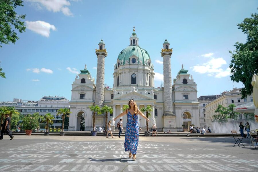 Exclusive Vienna Photography Session and City tour - Karlskirche to the Opera House, classic facades with a portrait mindset