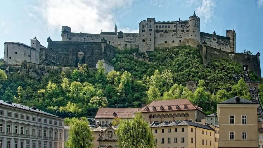 From Vienna: Melk Abbey to Salzburg - Baroque Gems - Hohensalzburg Fortress: choose ride or hike, then soak in the view