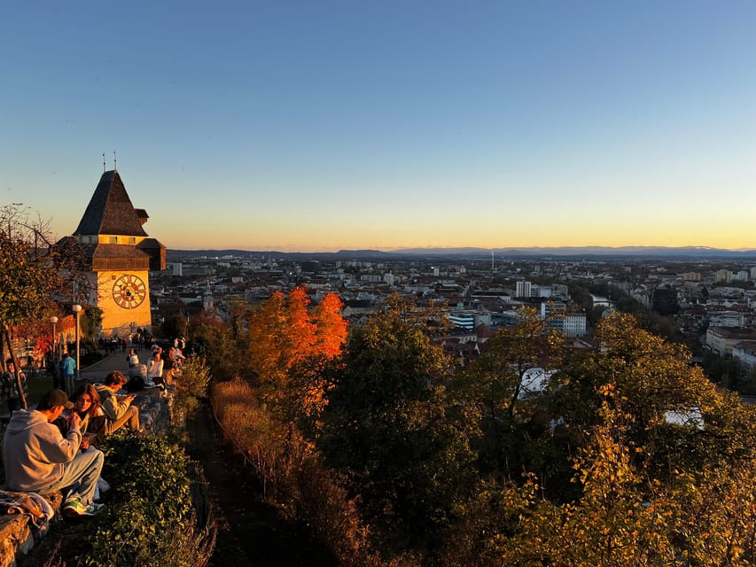 Graz: Funicular Ride & Schlossberg Picnic Experience - Prosecco, timing, and the sunset moment on the Schlossberg hill