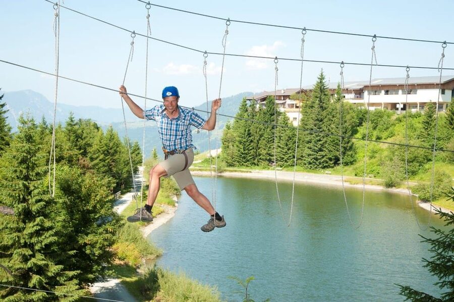 Hornpark - High Ropes Course - Flying Fox zipline and Tarzan jump, the moments people remember