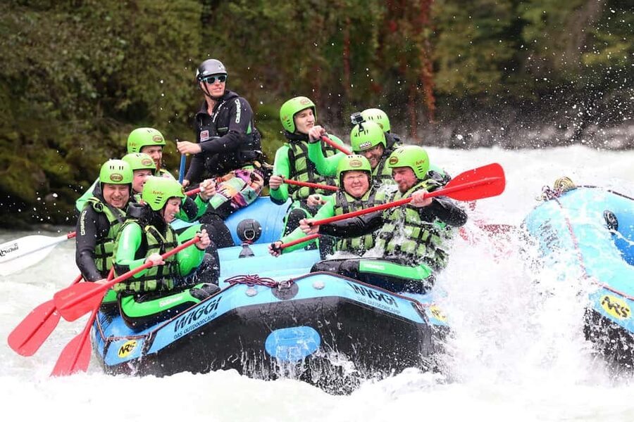 Imst: Rafting the Imster Gorge - The Base Advantage in Imst/Pitztal: Showers, Meadow, and Comfort