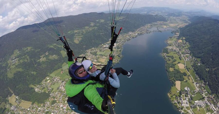 Kärnten/Ossiachersee: Paragleiten " Thermikflug" - Why Kärnten and Ossiachersee work so well for your first tandem