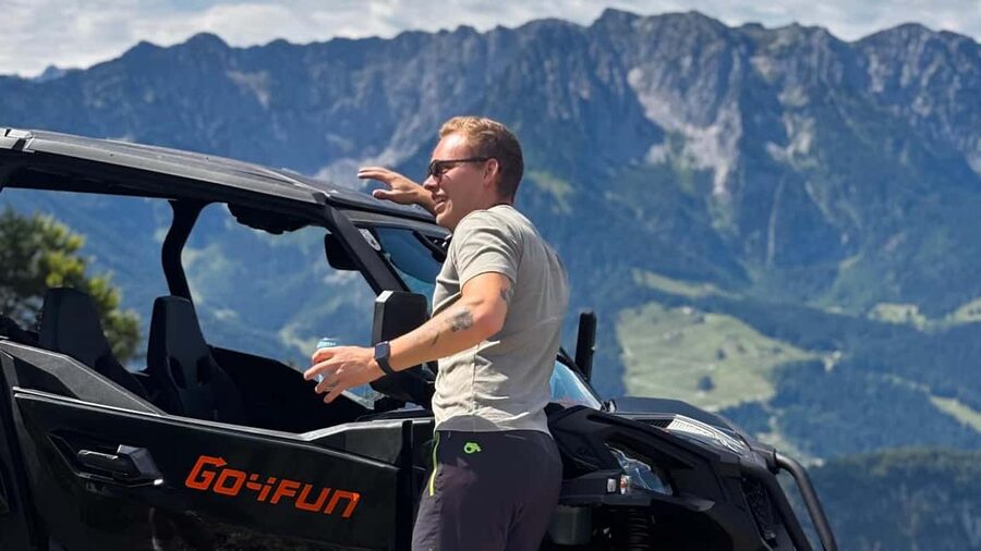 Kufstein: Buggy Alpine Tour with Guide, Drinks & Drone Videos - The 1300 m plateau stop: drinks, photos, and drone takes