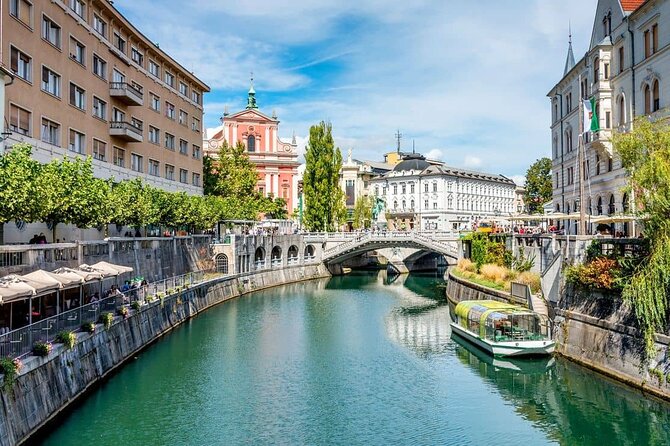 Ljubljana and Lake Bled private day tour from Vienna - Ljubljana Old Town with a guide: Ljubljanica, Prešernov Square, Dragon Bridge