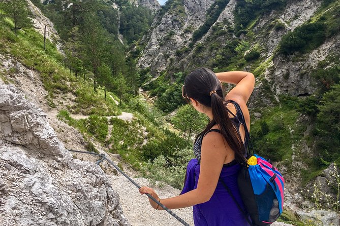 Ötschergräben Grand Canyon of Austria - The return: forest road shade, last waterfall views, and the train ride back