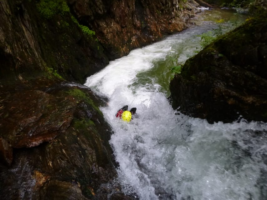 Ötztal: Canyoning at Alpenrosenklamm for Beginners - The highlight: an 8 m by 5 m natural water slide