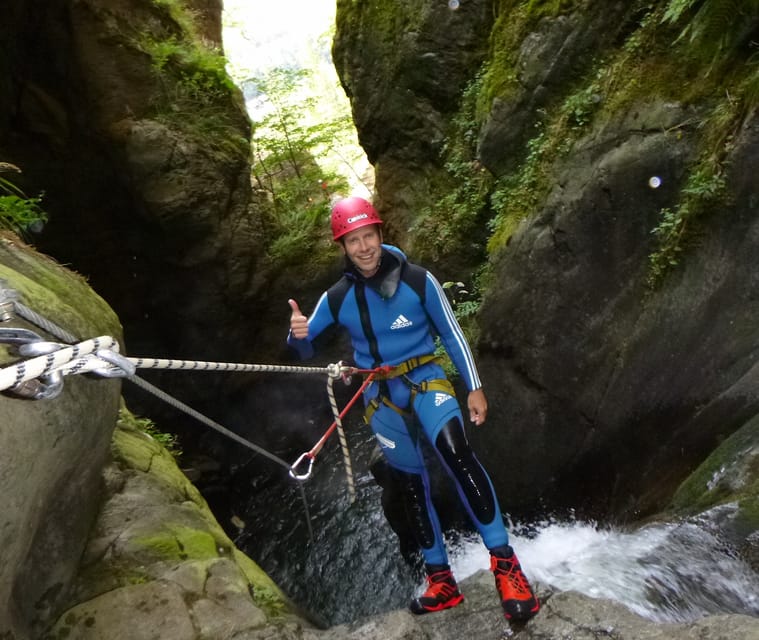 Ötztal: Obere Auerklamm Canyoning Tour for Beginners - Devil’s Hole abseil and the stations where you choose your comfort level