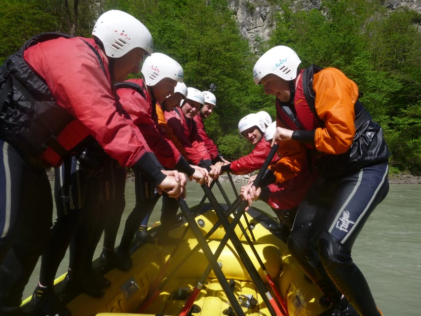 Ötztal: Rafting at Imster Canyon for Beginners - After the rapids: the drink, showers, and clean finish