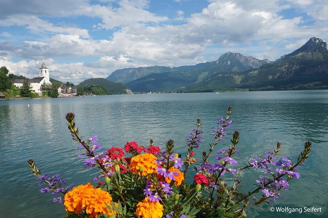 Private Tour: Austrian Lakes and Mountains Tour from Salzburg - St Gilgen Mozartplatz on Lake Wolfgang: short visit, strong views