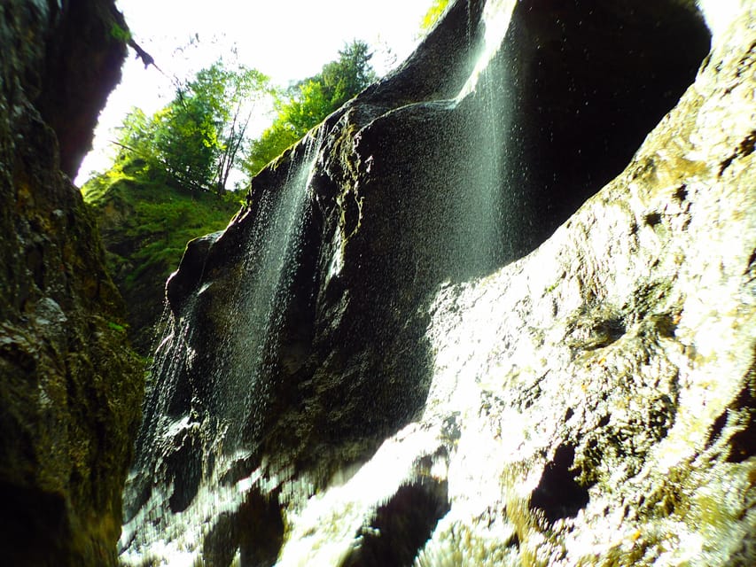 Salzburg: Advanced Canyoning on the Strubklamm - The giant waterfall swim: the moment that changes the pace