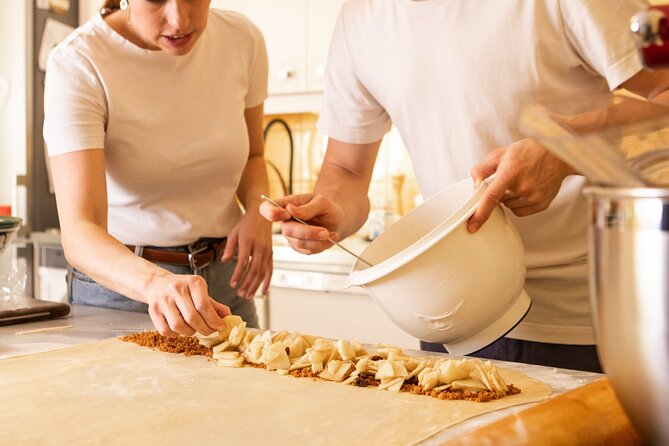 Schnitzel and Strudel: Shared Cooking Class - Logistics that matter: mobile ticket, English, and getting upstairs