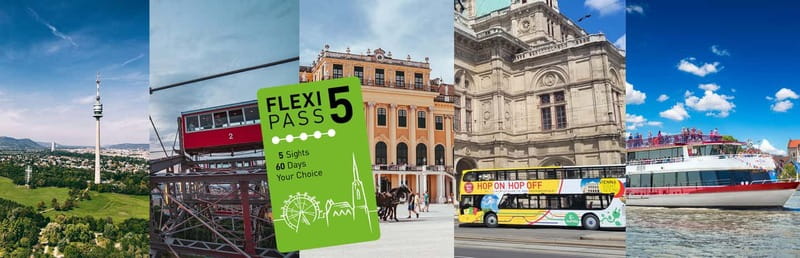 Schönbrunn, Danube Tower, Boat, Wheel & Hop On - FLEXI Pass - How This FLEXI Pass Works When You Are on the Move