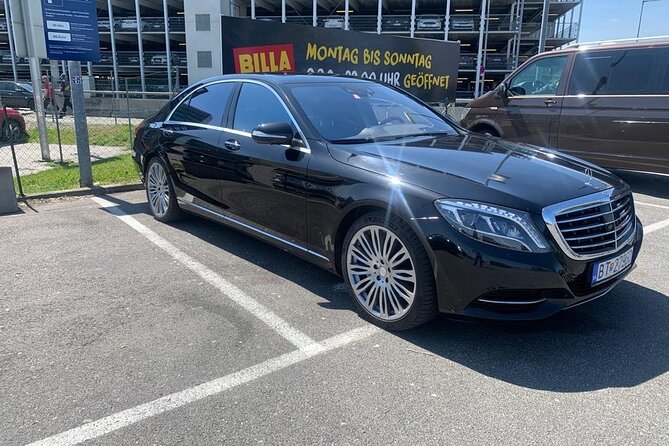 Transfer from Vienna airport to Bratislava - Choose the Right Mercedes: E-class, S-class, or a Van for 4 to 7