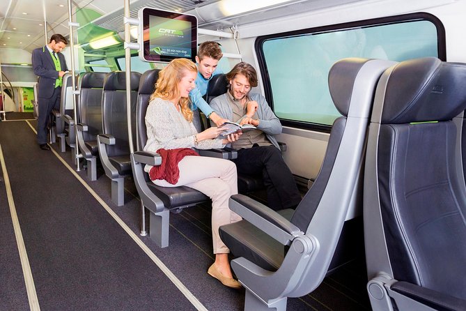 Vienna City Airport Train - CAT - Inside the Double-Decker Ride: Wi-Fi, Power, and Real Luggage Space
