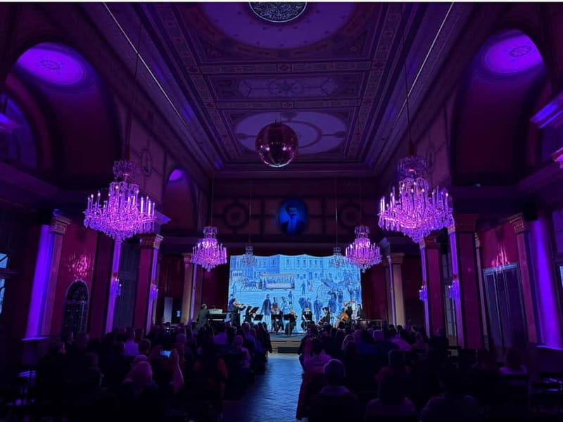 Vienna: Classical Concert in the historic 1837 Strauss-Hall - 20:30 The concert itself: Strauss, Mozart, soprano, and synchronized light storytelling