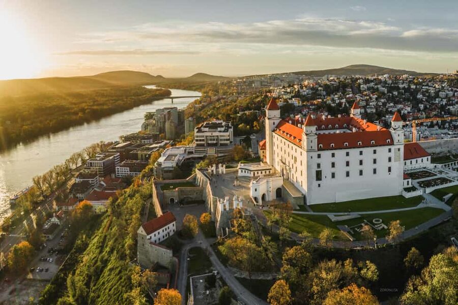 Vienna: Guided Bratislava & Devín Castle Tour via Hainburg - Bratislava Castle: the view stop with the best payoff-per-minute