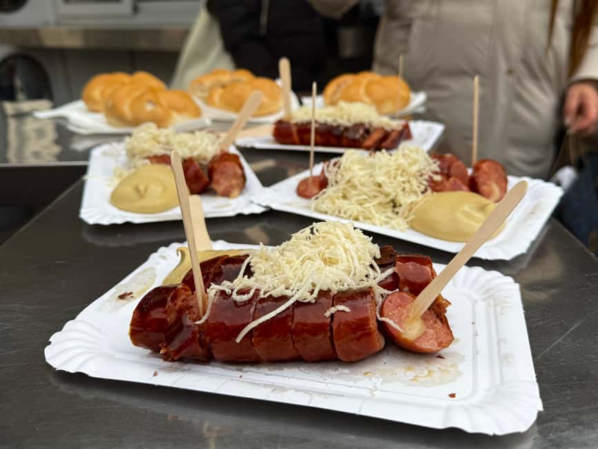 Vienna: Guided Food Tour with 8+ Food Tasting & Secret Dish - Goulash with dumpling and local white wine, a hearty Vienna anchor