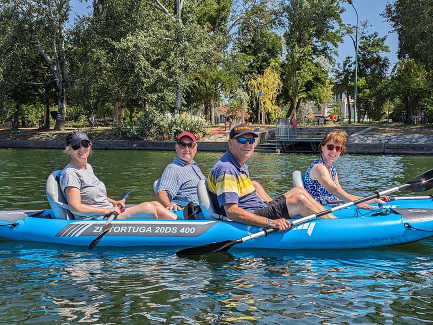 Vienna: Guided Kayaking Tour - Gänsehäufel island huts, swans, and the calmer Vienna you came for
