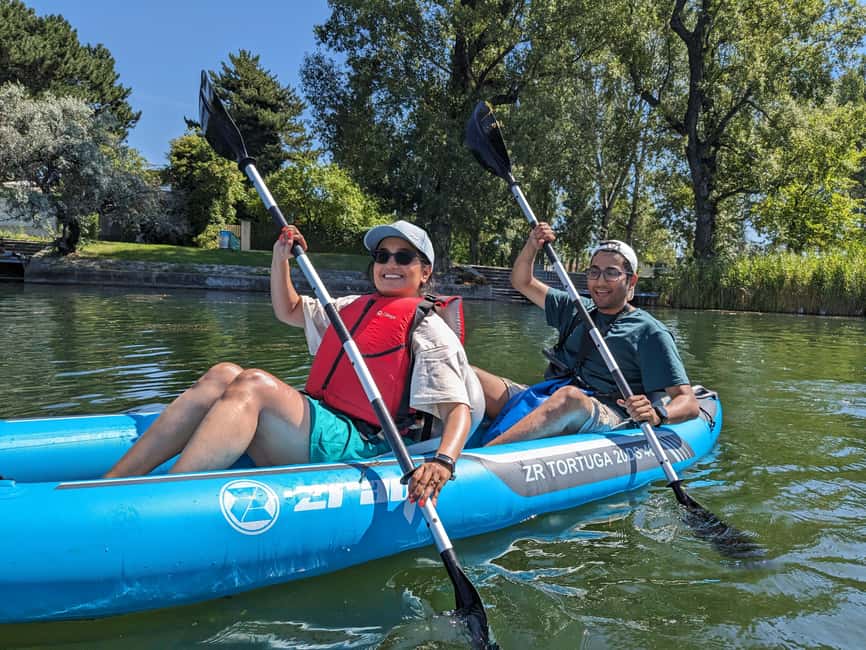Vienna: Guided Kayaking Tour - The best part on hot days, a possible swim in clean Old Danube water