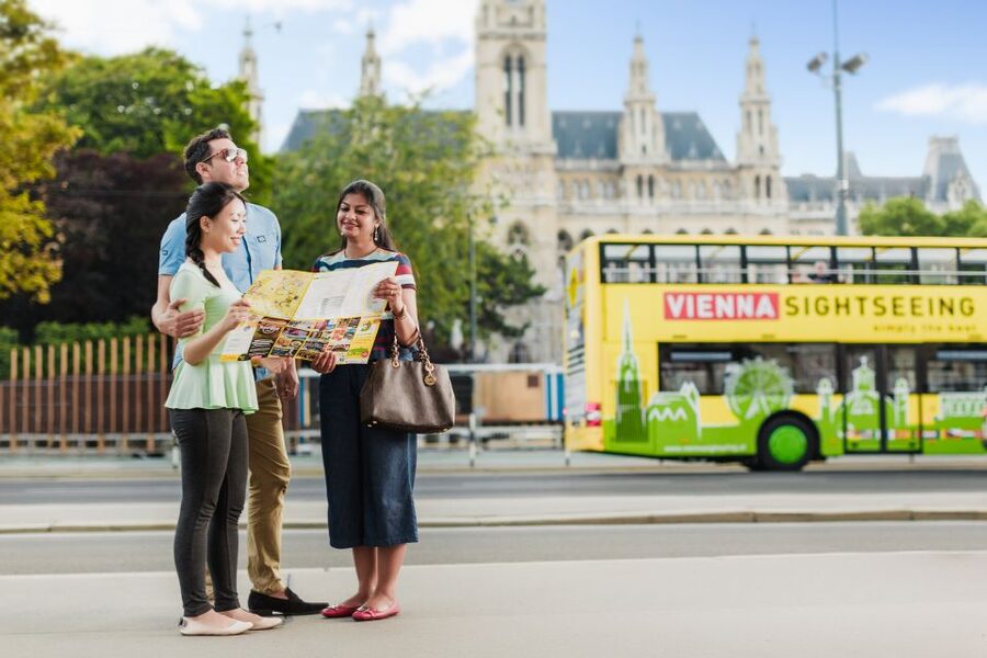 Vienna: Hop-On Hop-Off Sightseeing Bus Tour in 19 Languages - Blue Line: Prater, Kunst Haus, Riesenrad, and Danube-area sights