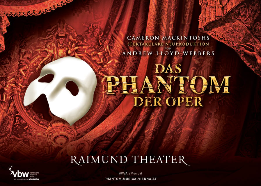 Vienna: Musical Tickets THE PHANTOM OF THE OPERA - Live VBW Orchestra and the songs you came for