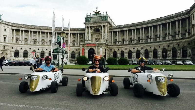 Vienna: Sightseeing Tour in Hotrod - Safety gear and communication that keeps the ride fun