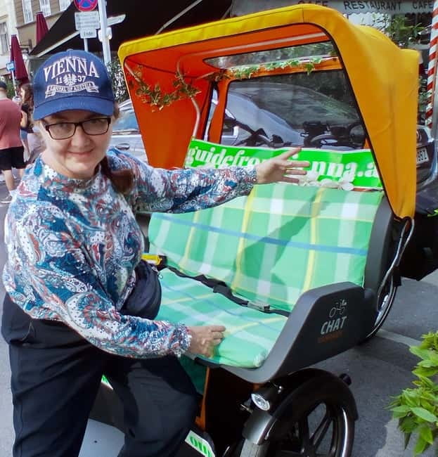 Vienna: Tour with locals in RAXI electric rickshaw - Getting picked up, then getting to the good parts