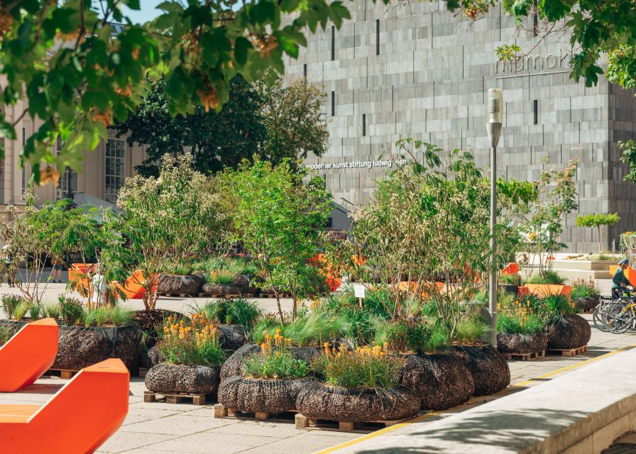 Vienna: Walking Tour of the MuseumsQuartier with Guide - MQ terrace and the baroque-meets-modern story you can see