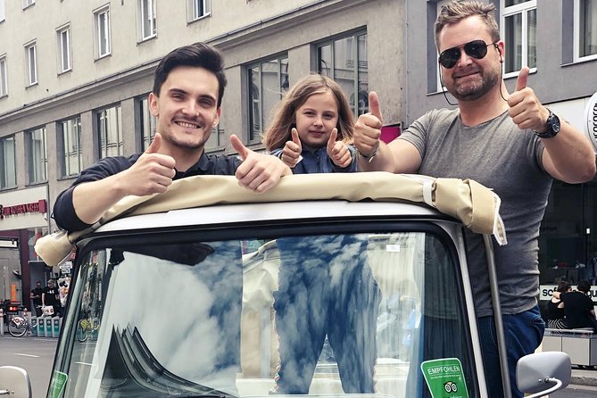 Wine & Vienna - the most popluar VIP Tour in Vienna - The Ape Vehicle: Cute, Comfortable, and Good for Photos