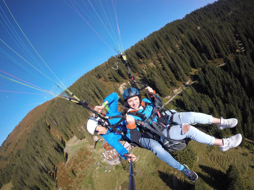Zell am See: Paragliding Tandem Flight - The launch from Schmittenhöhe: what 6,500 feet feels like